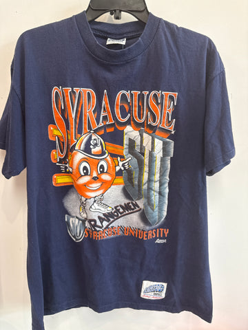 Vintage Artsy Crazy Graphic Syracuse University T Shirt XL TS557