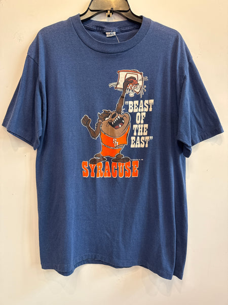 Vintage Syracuse Taz Beast of the East T Shirt Large/XL TS625