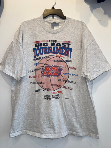 Vintage Syracuse Basketball 1996 Big East Tournament T Shirt 2XL TS569