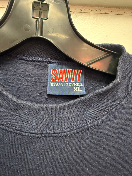 Vintage navy blue Syracuse University graphic crewneck size xl ss1288