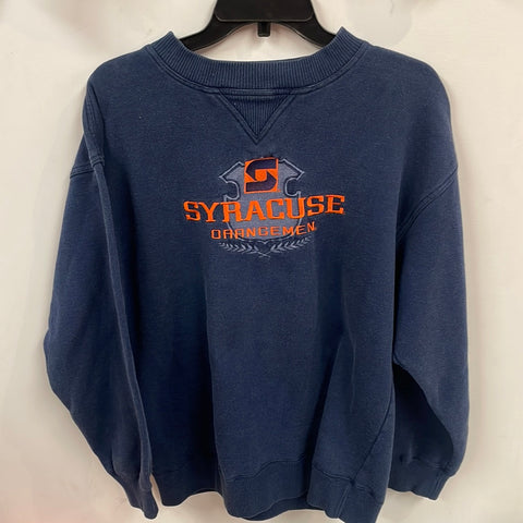 Vintage Navy Syracuse Orangemen Sweatshirt Large - SS935