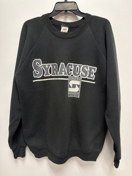 vintage black monochromatic Syracuse University crewneck size xl SS1273