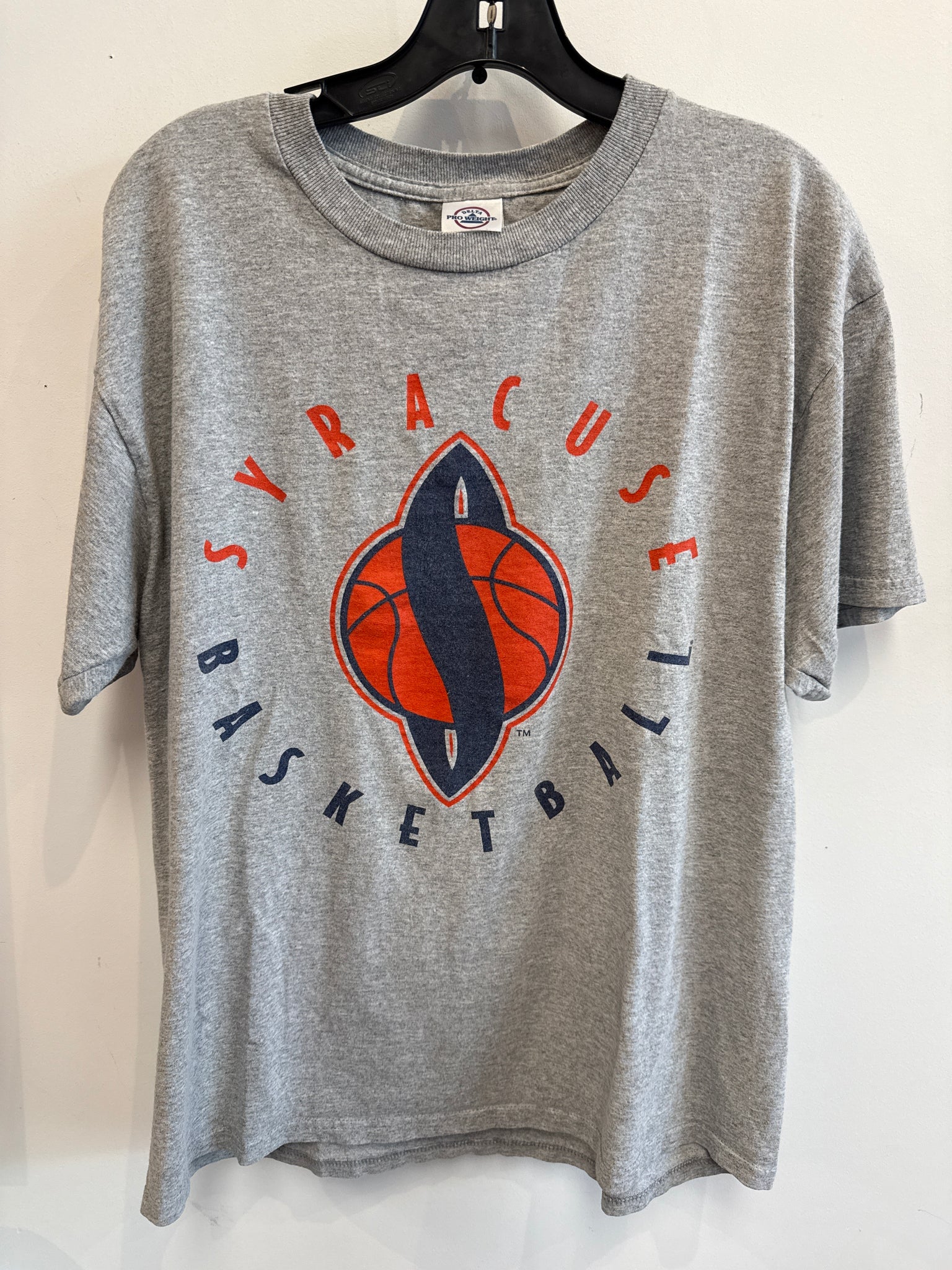 Vintage Syracuse Basketball w/ Spaceship S Logo T Shirt Large TS556