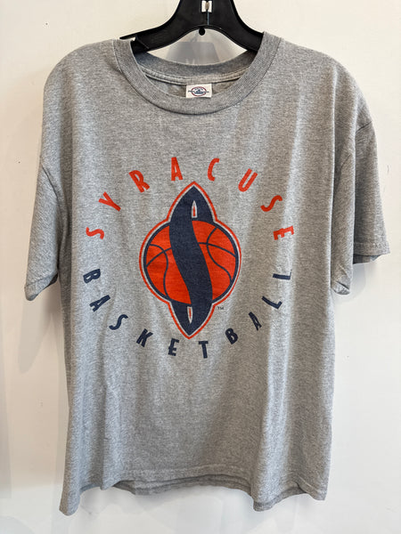 Vintage Syracuse Basketball w/ Spaceship S Logo T Shirt Large TS556