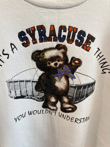 Vintage Syracuse Teddy Bear Dome Sweatshirt 2XL SS1145
