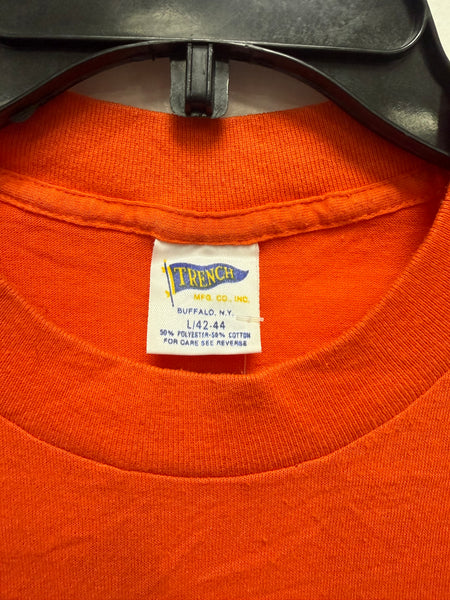 Vtg SU Football Sugar Bowl '88 S/S T-Shirt Orange M USA TS669
