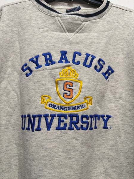 vintage Syracuse University heather grey crewneck size large ss1286