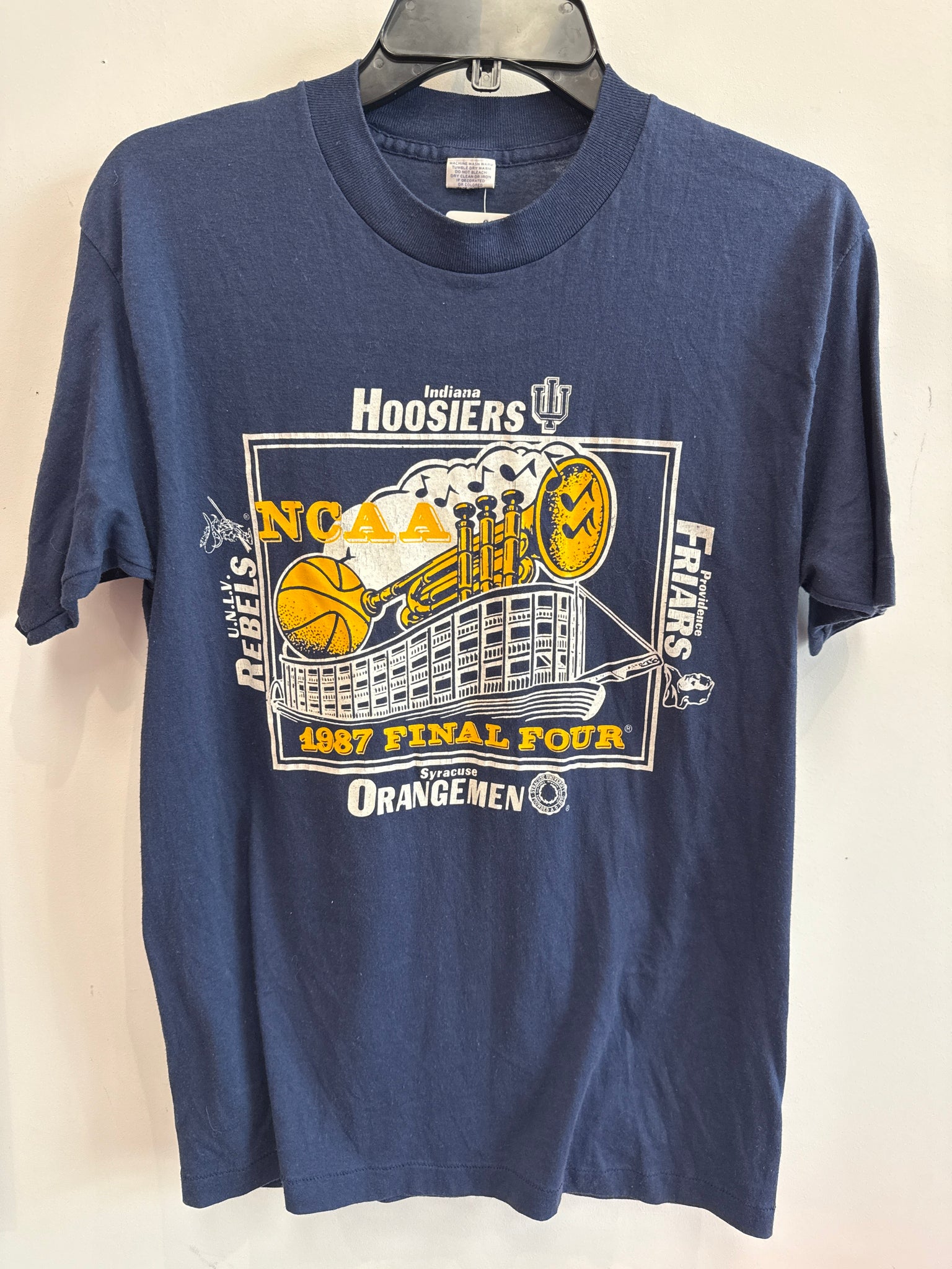 Vintage 1987 Final Four Syracuse Basketball T Shirt Med TS560