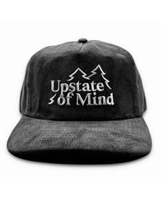 Upstate of Mind Pine Tree Corduroy Snapback Hat