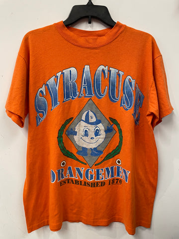 Vintage Syracuse Orangemen T Shirt Large TS481