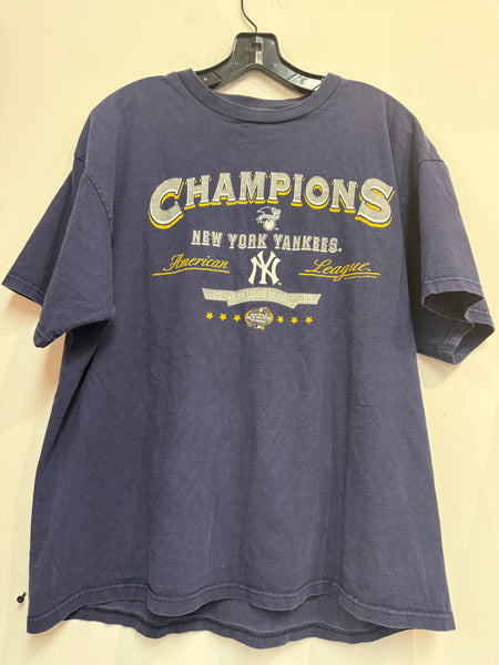 Vintage NY Yankees Navy Tee XL Y54