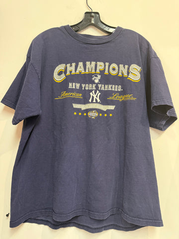 Vintage NY Yankees Navy Tee XL Y54