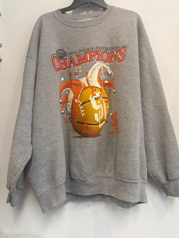 Vintage SU Basketball Crewneck Sweatshirt 2XL SS1102