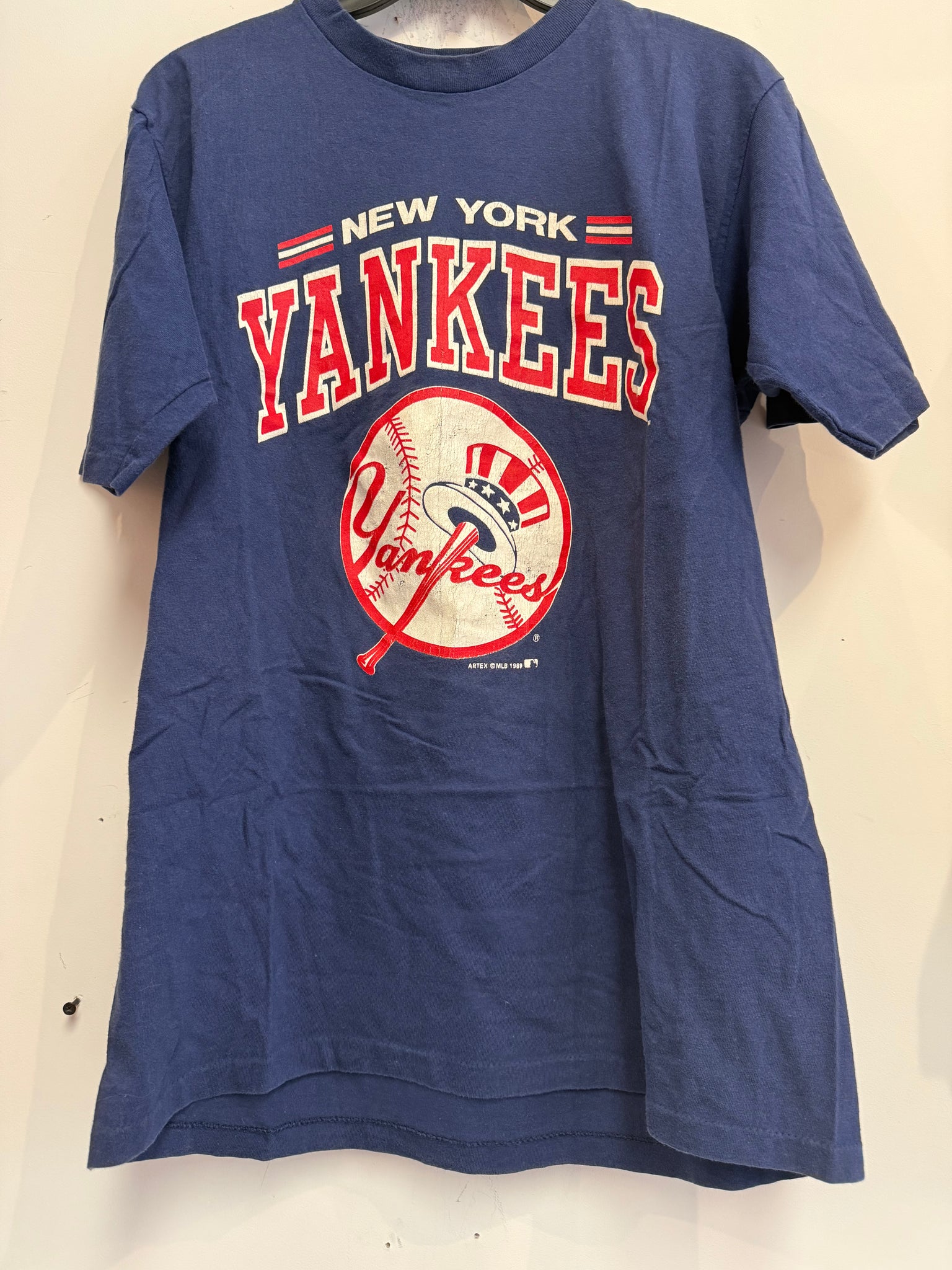 Vintage NY Yankees Navy T Shirt M/L Y62
