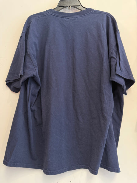 Vintage Navy SU National Champs Basketball Tee 2XL TS539