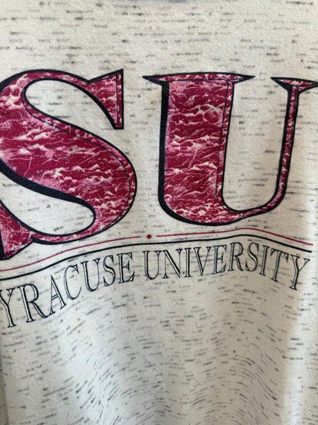 Vintage Pink Syracuse Sweatshirt Large SS1123