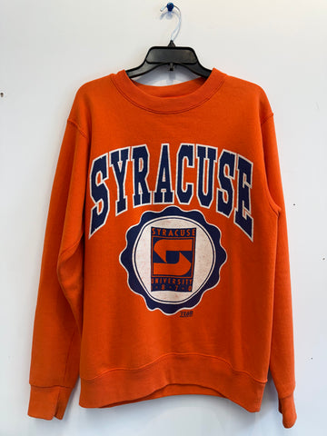 Vintage Orange Oversized Logo Sweatshirt Large SS1156