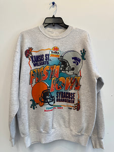Vintage Syracuse Football 1997 Fiesta Bowl Game Sweatshirt Large SS1160