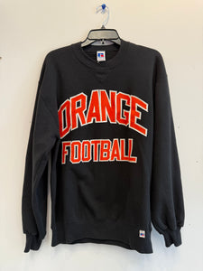 Vintage Black Stitched Syracuse Orange Football Sweatshirt Large SS1153
