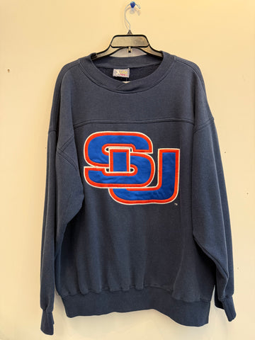 Vintage Syracuse Stitched Oversized SU Logo Sweatshirt XL/2XL
