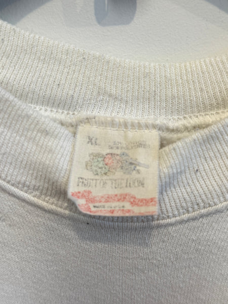 Vintage Whiye Syracuse Newspapers Sweatshirt w/ the Dome and Skyline XL SS1162