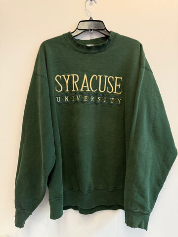 Vintage Stitched Green Sweatshirt XL SS1163