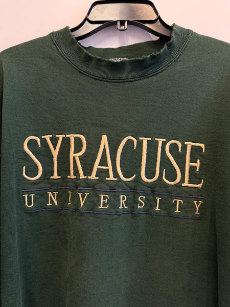 Vintage Stitched Green Sweatshirt XL SS1163