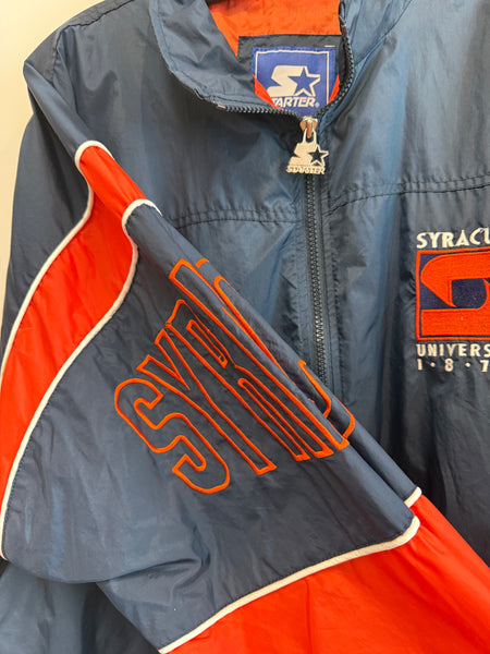 Vintage Syracuse Starter Windbreaker Jacket Large J330