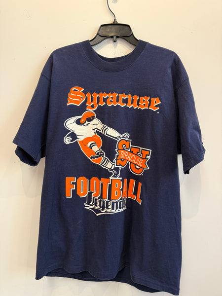 Vintage Syracuse Football Floyd Little T Shirt w/ Autograph Large TS 591