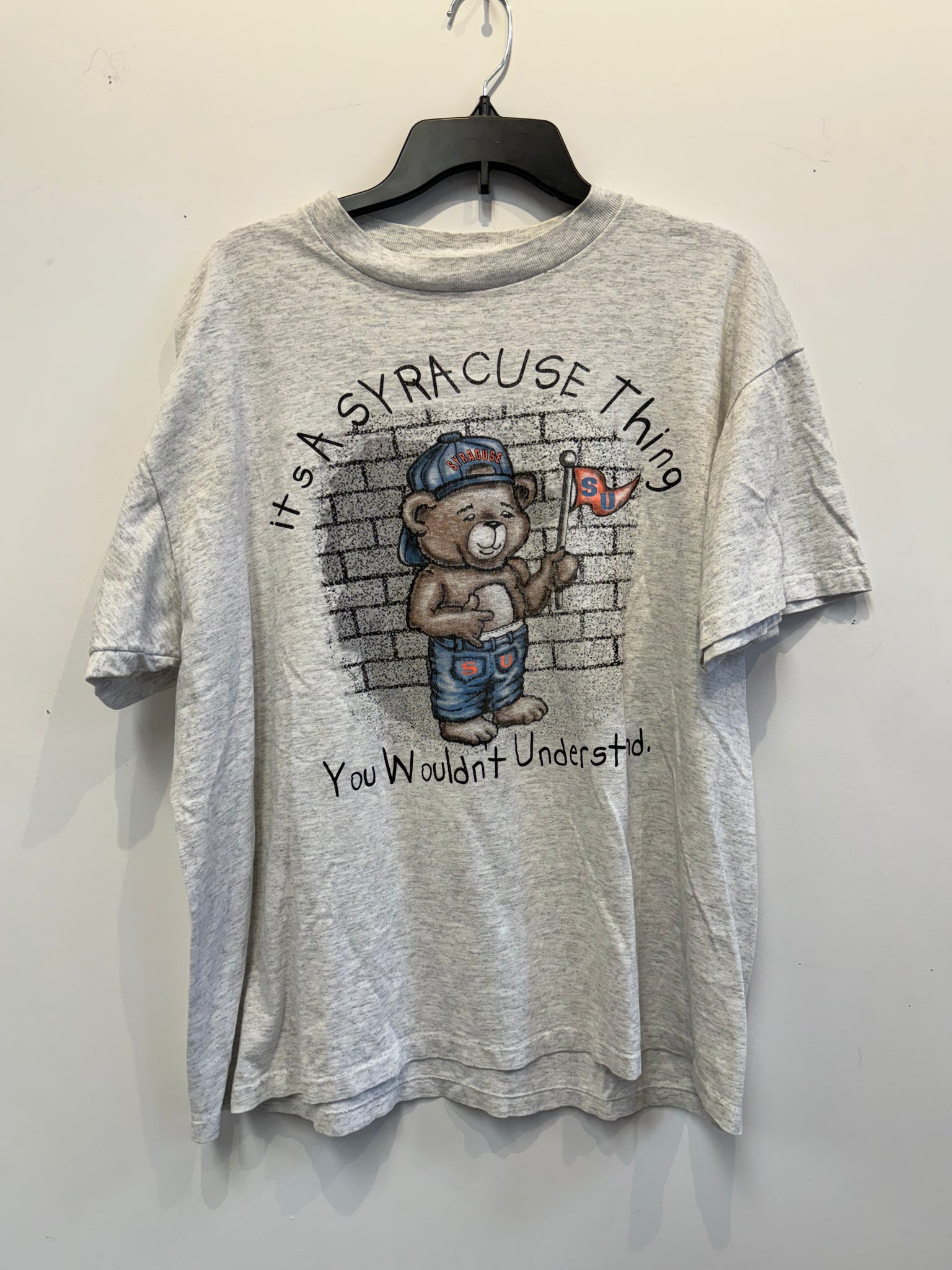 Vintage Syracuse Teddy Bear T Shirt XL TS598