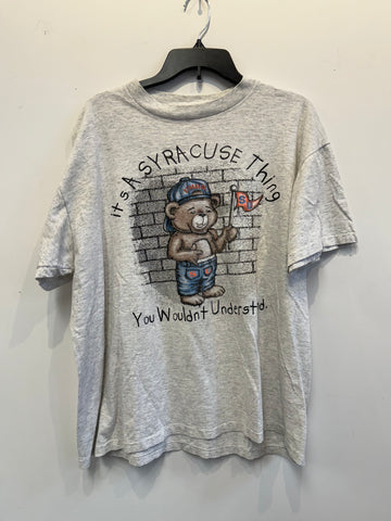 Vintage Syracuse Teddy Bear T Shirt XL TS598