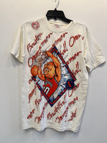 Vintage Syracuse All Over Print T Shirt Medium TS597