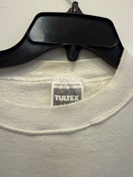 Vintage White Syracuse Paisley Sweatshirt Large SS1182