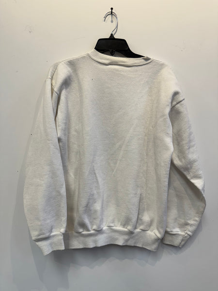 Vintage White Syracuse Paisley Sweatshirt Large SS1182