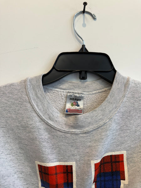 Vintage plaid Syracuse Crew XL SS1197