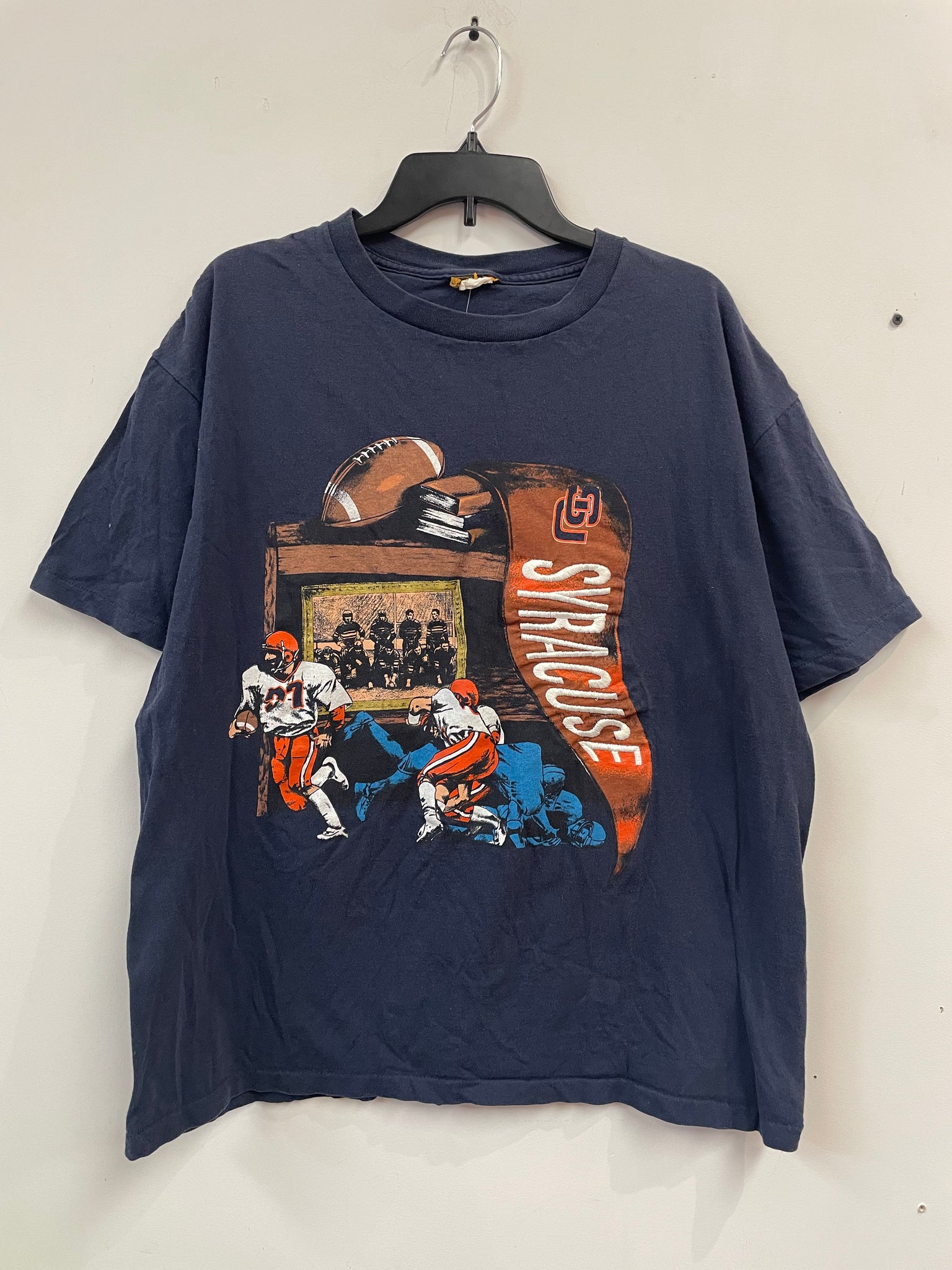 Vintage Syracuse Football T Shirt Large TS427