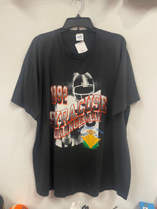 Vintage 1992 Syracuse Football Bowl Game T Shirt XL/2XL TS428