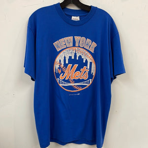 Vintage 1990 New York Mets Baseball Skyline Graphic XL