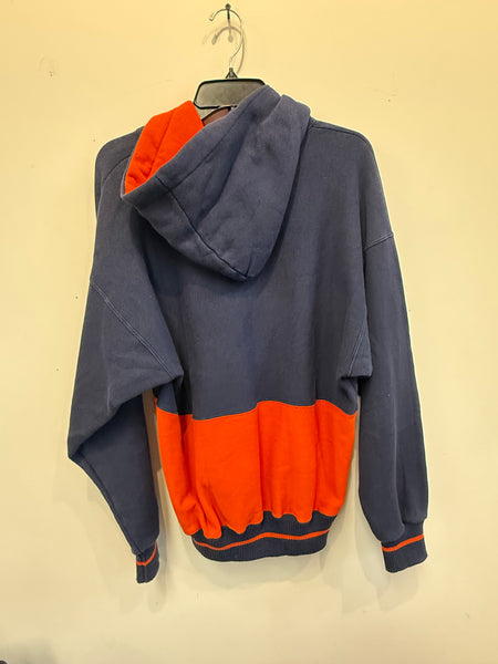 90s Syracuse University Hoodie Navy/Orange Medium SS1191