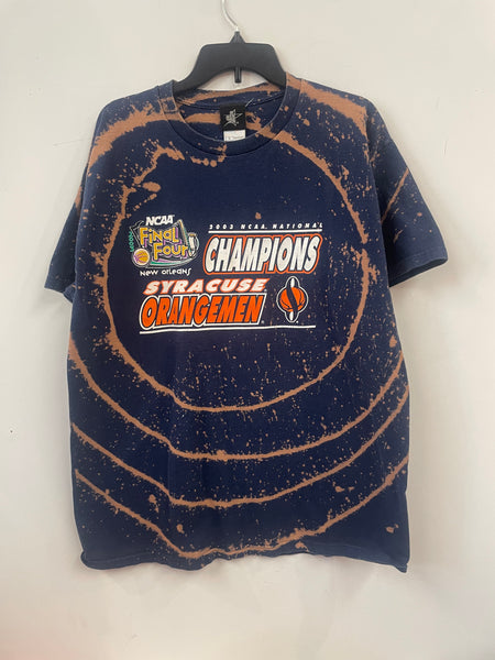 Custom Syracuse Final Four Bleach T-Shirt XL C176