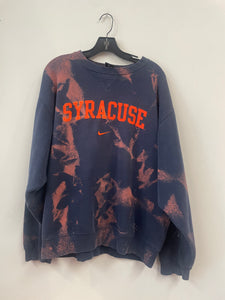 Custom Syracuse Nike Bleach Sweatshirt Large C177