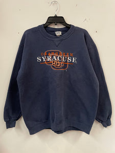 Vintage Syracuse Embroidered Sweatshirt Large SS974