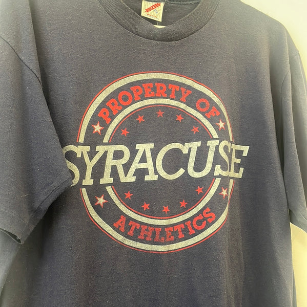 Vintage Syracuse Athletics Red and Gray T Shirt L/XL TS397