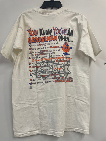 Vintage You Know You're An Orangemen When... T-Shirt Large TS394