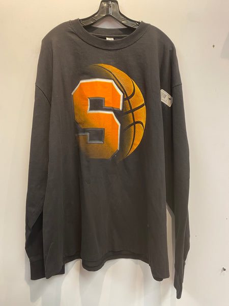 New with Tags Long Sleeve Black Syracuse Basketball T Shirt 2XL TS322