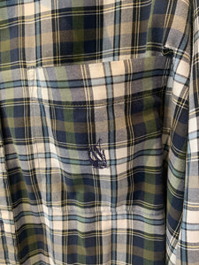 Plaid Long Sleeve Button Up Shirt by Nautica XL