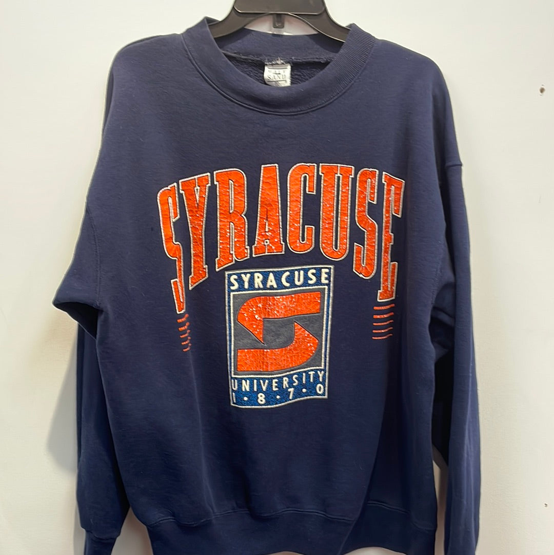 Vintage Syracuse Sweatshirt w/ interlocking S Logo X-Large SS715