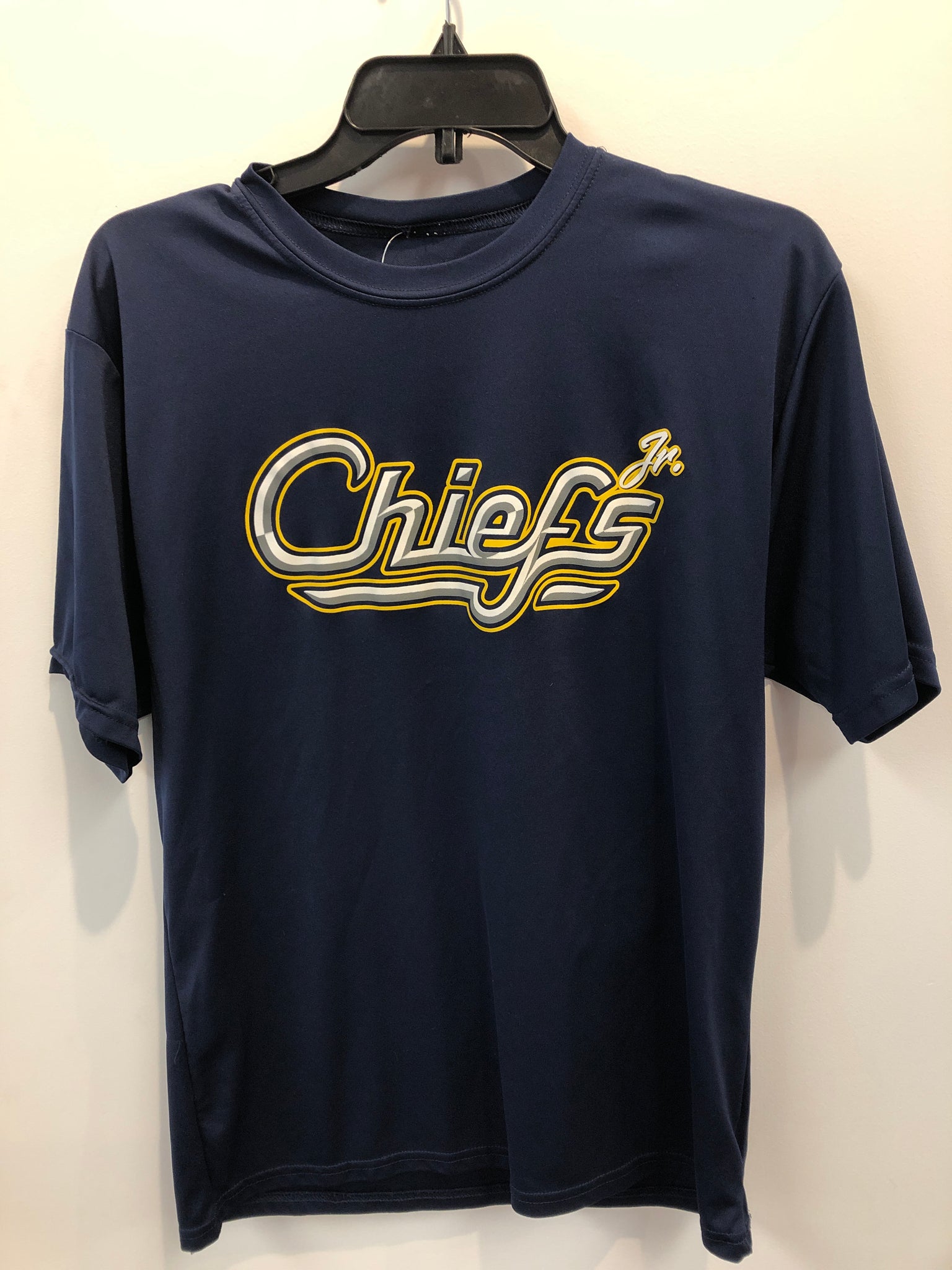 Navy Syracuse Chiefs Jr Dri Fit Type Shirt Large