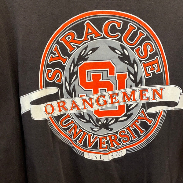 Black Syracuse Orangemen University EST. 1870 T-Shirt XL TS224