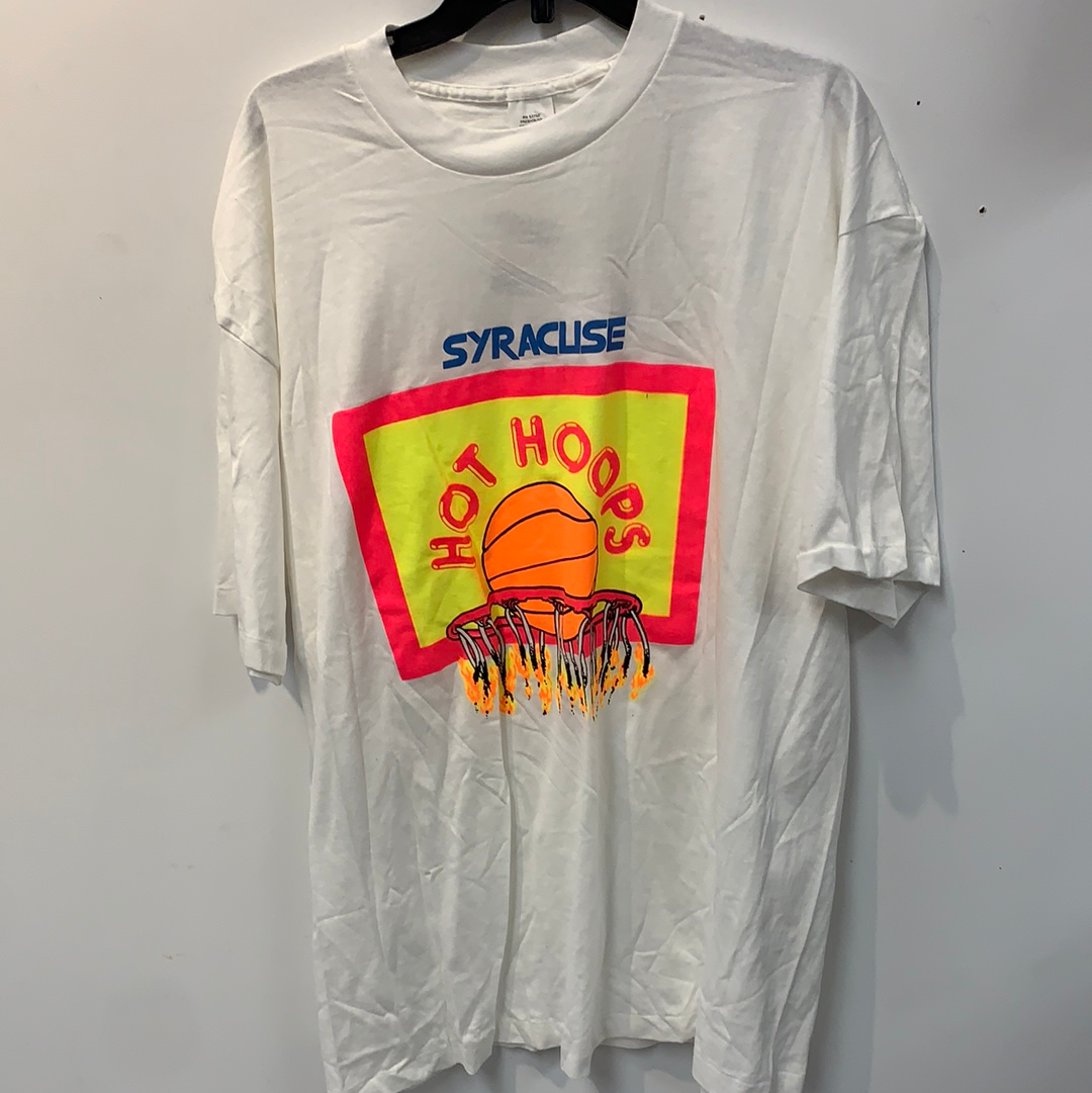 New w/ Tags Chalkline Vintage Syracuse Hot Hoops T Shirt Fits a 2XL